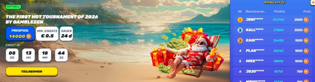 Gamblezen Casino-Turniere