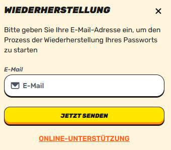 Passwort zurücksetzen Gamblezen Casino