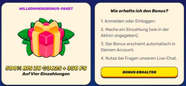 Willkommensbonus Gamblezen-Casino